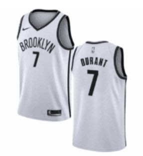 凱文·杜蘭特(Kevin Durant）NBA籃網隊球衣 7號 白色