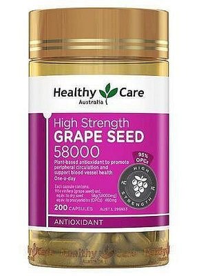 限時下殺 代購澳洲Healthy Care葡萄籽Strength Grape Seed 58000mg (200顆)【雅雅精選店】
