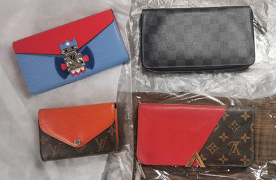 *4個錢包一起賣* 正品 LV 路易威登 Louis Vuitton Monogram Leather Epi Multicolour 皮夾 /手拿包 / 錢包
