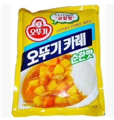 韓國不倒翁咖哩粉微辣1kg~天然香料製成的咖哩韓國OTTOGI咖哩粉