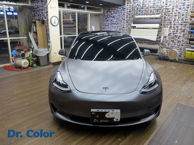 Dr. Color 玩色專業汽車包膜 Tesla Model 3 全車包膜改色 ( 3M 2080_S261)