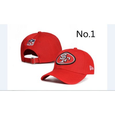 【熱賣精選】NFLSan Francisco 49ers帽子 嘻哈帽 HipHop帽 街頭潮流帽子 潮牌 精品時尚帽子