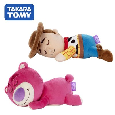 玩具總動員 睡覺好朋友 絨毛玩偶 娃娃 胡迪 熊抱哥 迪士尼 皮克斯 TAKARA TOMY 225253 225260