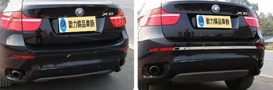 寶馬 BMW E71 X6 後保桿裝飾條 X6 後保險桿飾條 X6 保險桿裝飾亮條  不鏽鋼材質