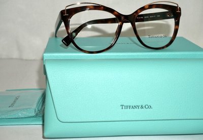 TIFFANY &amp; CO.  ► ( 深琥珀玳瑁色 ) 眼鏡 光學鏡框 貓眼框型 中性款｜100%全新正品｜特價