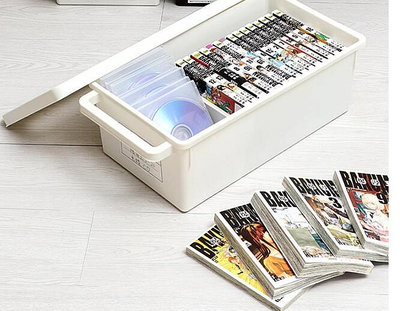日本進口cd收納盒 家用dvd收納盒 碟片光盤盒 漫畫專輯整理箱 ps4收納箱