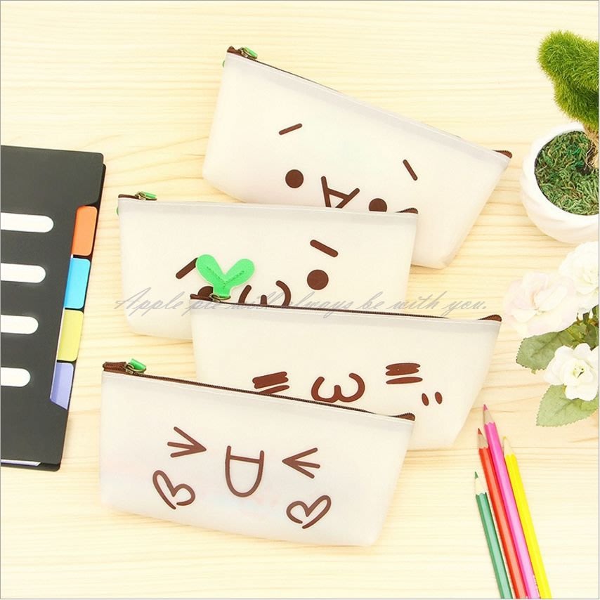 顏文字表情筆袋 Ap0247韓國小清新表情筆袋創意鉛筆盒學生鉛筆袋韓版簡約文具盒 Yahoo奇摩拍賣