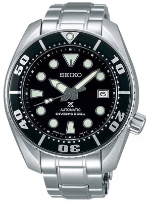 【金台鐘錶】SEIKO精工 PROSPEX 200M潛水錶 機械 男錶 45MM (黑水鬼)（日本製）SBDC031J
