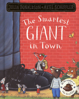 ＊小貝比的家＊THE SMARTEST GIANT IN TOWN(最炫的巨人)/硬頁/3~6歲/幽默想像