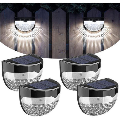 LED太陽能燈戶外家用庭院飾壁燈園飾光感小燈 防水防曬感應開關-來可家居