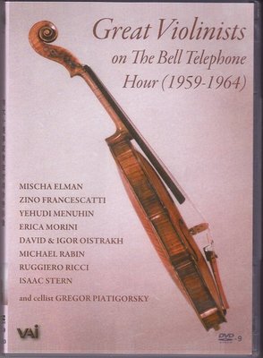 音樂居士新店#Great Violinists of the Bell Telephone Hour 黃金時期小提琴D9 DVD