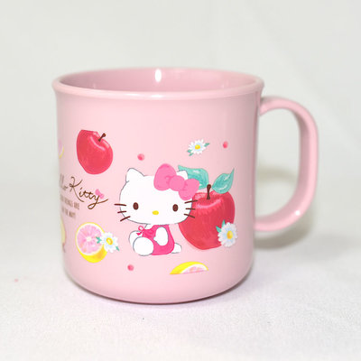日本製 Hello Kitty 蘋果 水杯 漱口杯 Ag銀抗菌 200ml