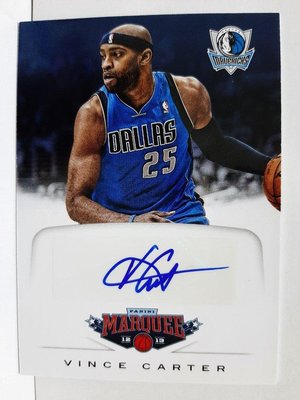2012-13 marquee vince carter簽名