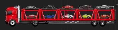 現貨7-11 CITY CAFE 保時捷經典911系列 【限量造型拖車展示盒(紅色款) 】商品不含模型車