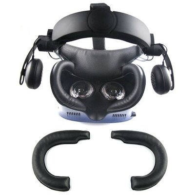 包子の屋HTC VIVE Cosmos VR耳機配件 柔軟皮革眼罩 防汗墊更換