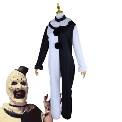 萬圣節恐怖角色cosplay表演服裝美國電影斷魂小丑cos服裝連體衣