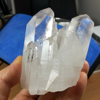 [友克鑫礦業]ac1516約重317g-通靈水晶 大師水晶 白水晶簇 水晶柱 原礦