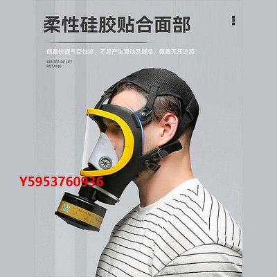 防毒面具防毒面具全面罩噴漆專用護目焊工放毒氧氣面罩防安全防飛沫灰塵