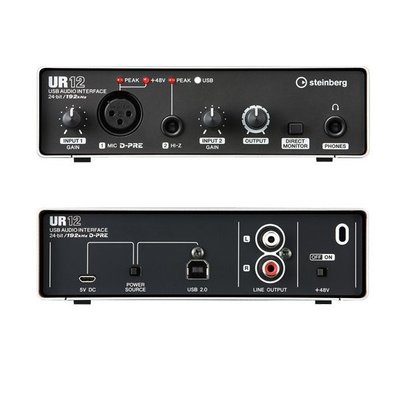 Steinberg UR12 USB 電腦錄音介面 192K高品質 UR-12/YAMAHA 總代理
