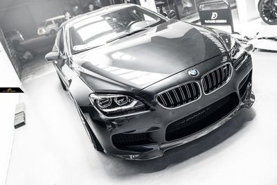 【政銓企業有限公司】BMW F06 F12 F13 M6 專用 V款 高品質 抽真空 全碳 前下巴 現貨 免費安裝