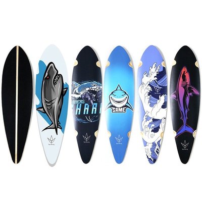 【好品質】  RARE ANT陸地衝浪板滑板板面 經典魚身形狀衝浪板面-master衣櫃3