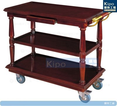 KIPO-不鏽鋼多用途餐車三層/餐桌/餐具擺放/熱銷手推車/三層酒水車-NFA0091J0A
