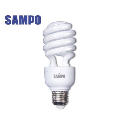 （剩黃光） 【SAMPO 聲寶】 23W黃光 電子式螺旋省電燈泡 螺旋燈泡(LB-U23SDA)