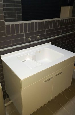【IDEE】W-701WA  亞特蘭人造石。人造石水槽。洗衣板。陽洗台。洗衣台。洗衣檯。洗衣槽。檯面櫃 ~ 台灣製
