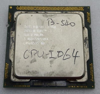 【冠丞3C】INTEL i3-540 1156腳位 CPU 處理器 CPU-I064