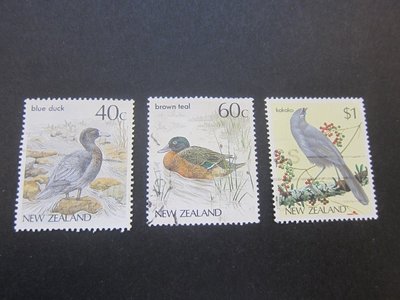 【雲品13】紐西蘭New Zealand 1985 Sc 768,830-1 bird FU 庫號#Box#520 12636
