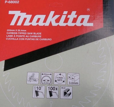 “工具醫院” Makita 牧田 10"鋁材鎢鋼鋸片【255*3.0*25.4mm】P-68002 適用:LS104