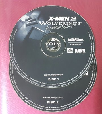 PC GAME--X-MEN2X戰警2--Wolverine's Revenge /2手