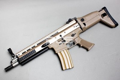 【BCS】開膛版 沙色 WE SCAR MK16 GBB 全金屬瓦斯氣動槍-WERS002