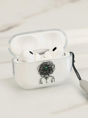 個性煩腦airpods pro保護套蘋果2代airpods3耳機殼華強北5代耳機保護套4代保護殼軟殼