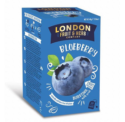 * 新品上架促銷*【即享萌茶】英國LONDON芙賀藍莓喜悅茶20茶包/盒（無咖啡因）