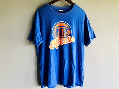NBA 紐約尼克隊 New York Knicks 復古字體 重磅厚棉T 非Adidas Nike