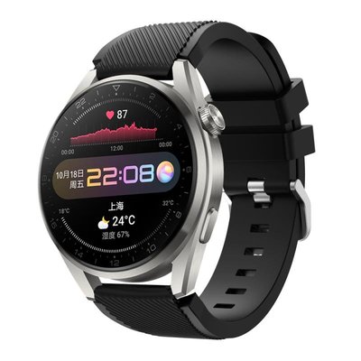 錶帶~華為Watch 3 pro手錶帶huawei watchGT3時尚活力款46mm硅膠腕錶帶