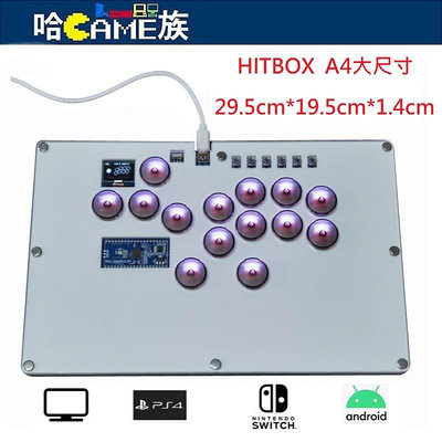 SKY2040 PRO 樹莓派 Hitbox(14鍵)A4大尺寸格鬥搖桿(PS4/PC/NS)SKY2040 PLUS