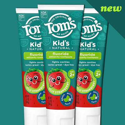 【雷恩的美國小舖】美國Tom’s Of Maine天然兒童牙膏 草莓味 含氟 無氟 144g