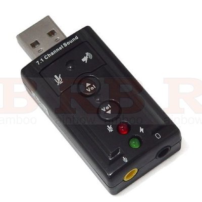 【AQ】USB 7.1聲道 外接音效卡 桌電/筆電皆適用 隨插即用免驅動 EC-011
