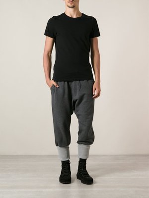 【全新現貨】Adidas Y-3 Yohji Yamamoto 黑色反褶運動長褲 縮口褲