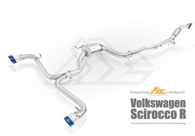 【YGAUTO】FI Volkswagen Scirocco R 2009+ 中尾段閥門排氣管 全新升級 底盤
