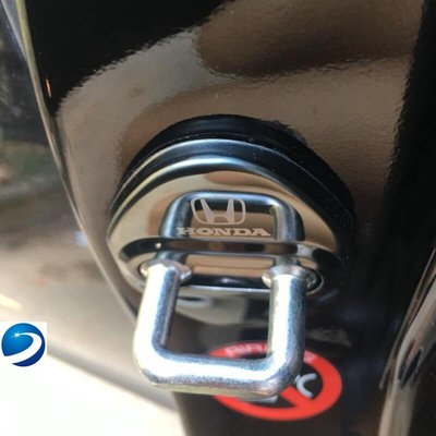 Honda不鏽鋼車門鎖釦 限位器車門扣保護 藍色 黑色 銀色 本田CRV HRV CITY   crv3 crv 2