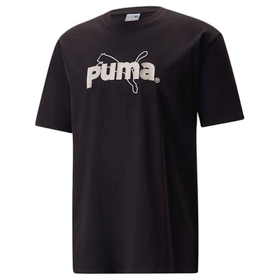 PUMA 流行系列 P.Team 男款 黑色 短袖T恤 53825601