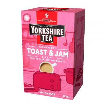 【即享萌茶】英國Taylors泰勒約克夏吐司果醬風味紅茶40茶包/盒 特價促銷中