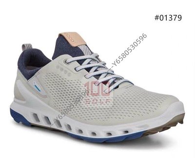 伊麗莎白~ECCO BIOM COOL PRO健步透氧專業系列高爾夫男鞋102104 白藍 39-44碼