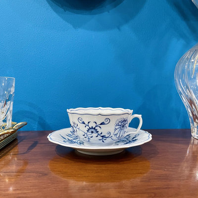 梅森Meissen藍洋蔥紅茶杯