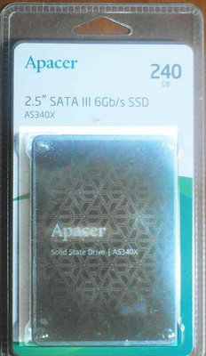 [全新] 宇瞻 Apacer AS340X SATA3 2.5吋 240GB SSD 固態硬碟 保固三年