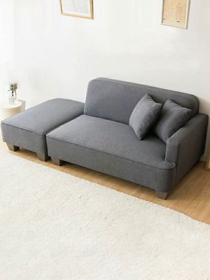 日式布藝沙發客廳小戶型公寓單人貴妃躺椅臥室簡易兩用休閑沙發椅