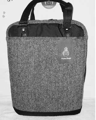 專櫃真品 Harris Tweed / Timberland 灰色羊毛 手提肩背包 旅行包公事包 可放筆電 兩用包全新